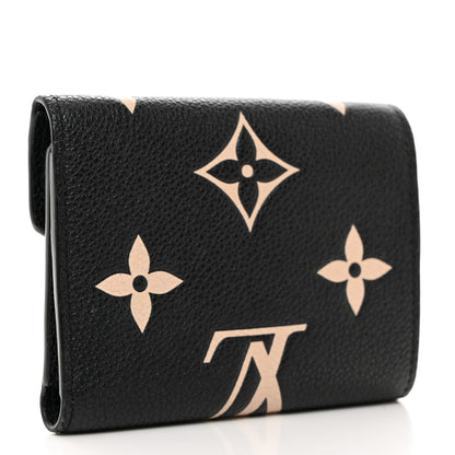 Louis Vuitton LOUIS VUITTON Empreinte Monogram Giant Victorine Wallet Black Beige 3 of 6