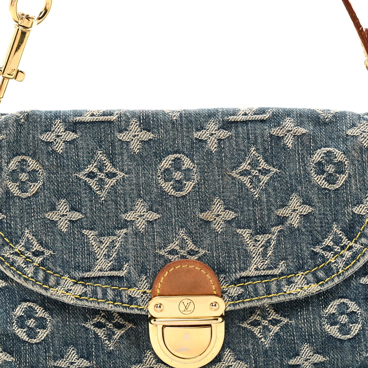 Louis Vuitton Monogram Denim Mini Pleaty Blue 7 of 10