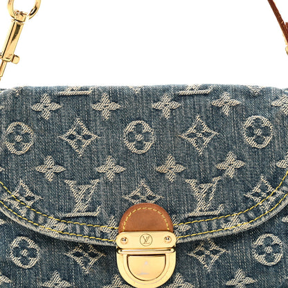 Louis Vuitton Monogram Denim Mini Pleaty Blue 7 of 10