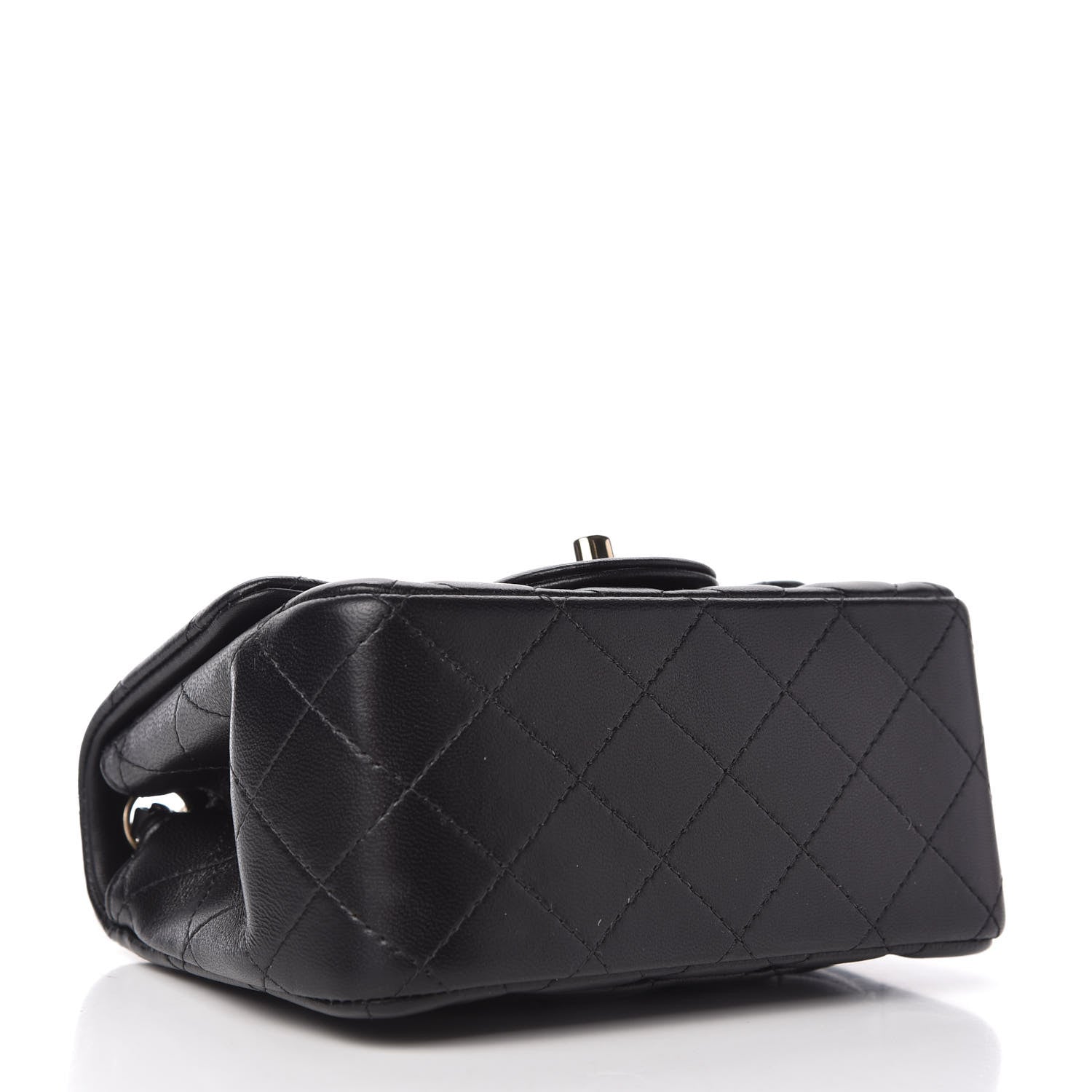 Chanel Lambskin Quilted Mini Square Flap Black 4 of 11