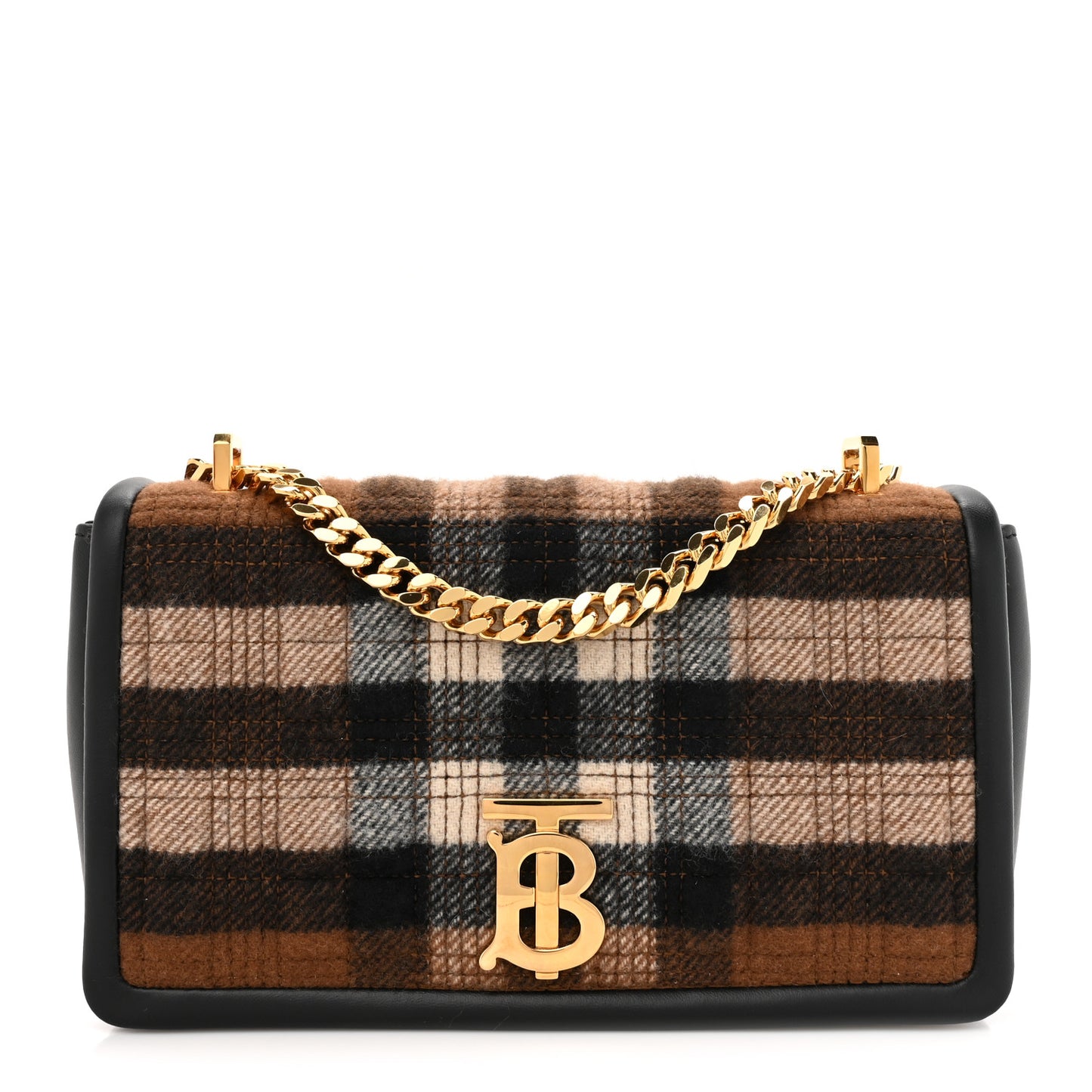 Check Cashmere Small Lola Bag Black