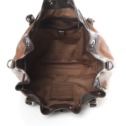 MCM Visetos Drawstring Shopper Cognac 5 of 15