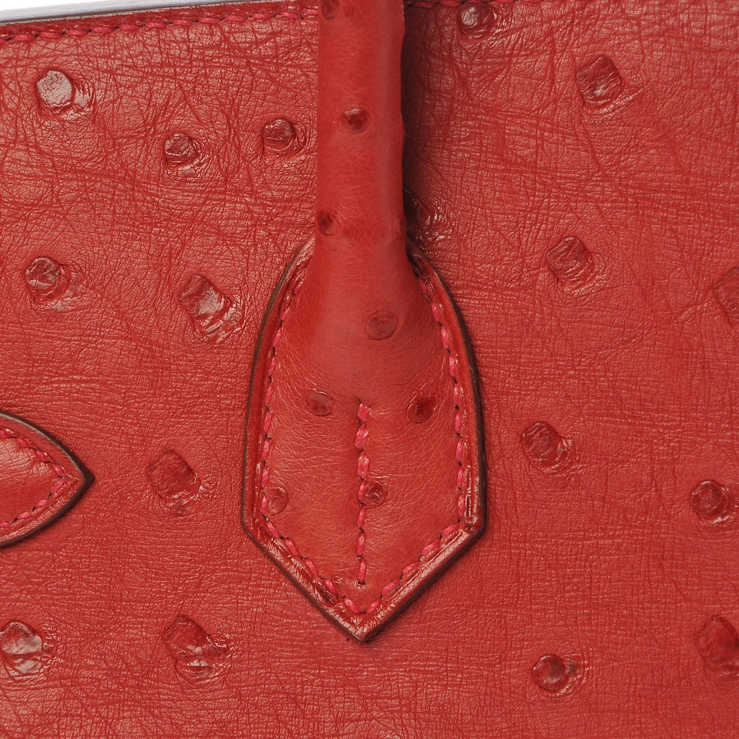 Ostrich Birkin 30 Rouge Vif