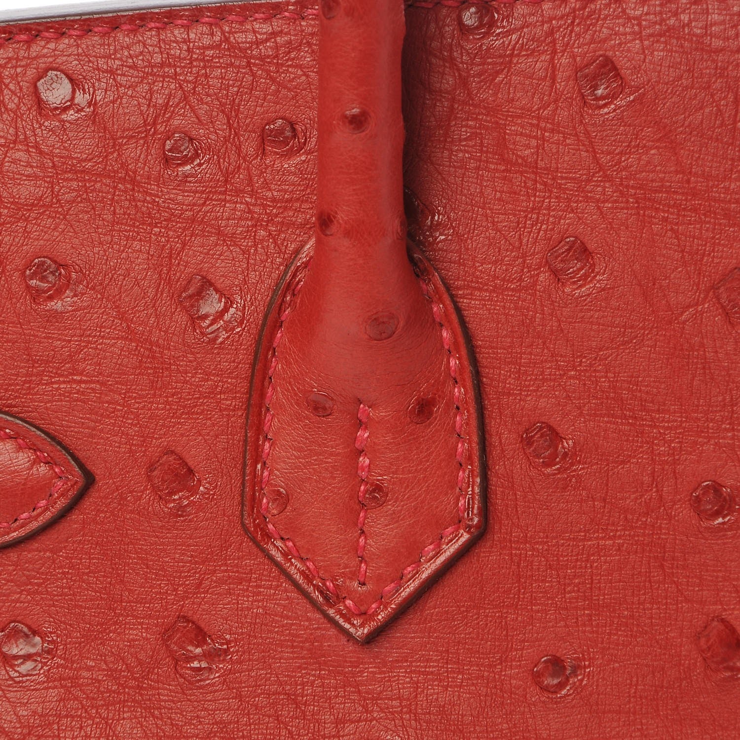 Hermes Ostrich Birkin 30 Rouge Vif 19 of 30