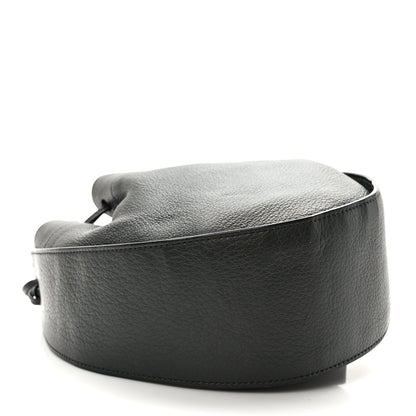 The Row Grained Calfskin Drawstring Pouch Black 4 of 9