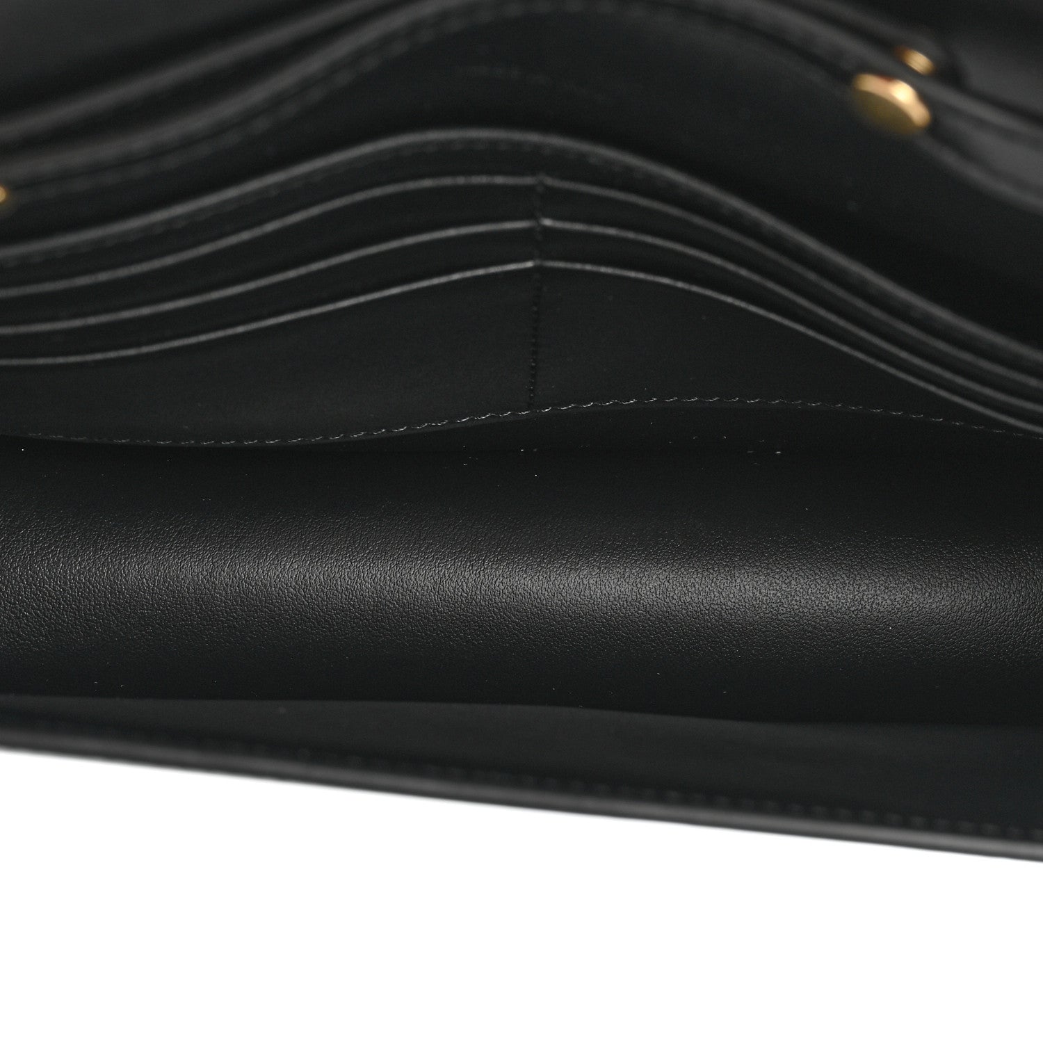 Celine Shiny Calfskin Triomphe Margo Wallet on Chain Black 5 of 8