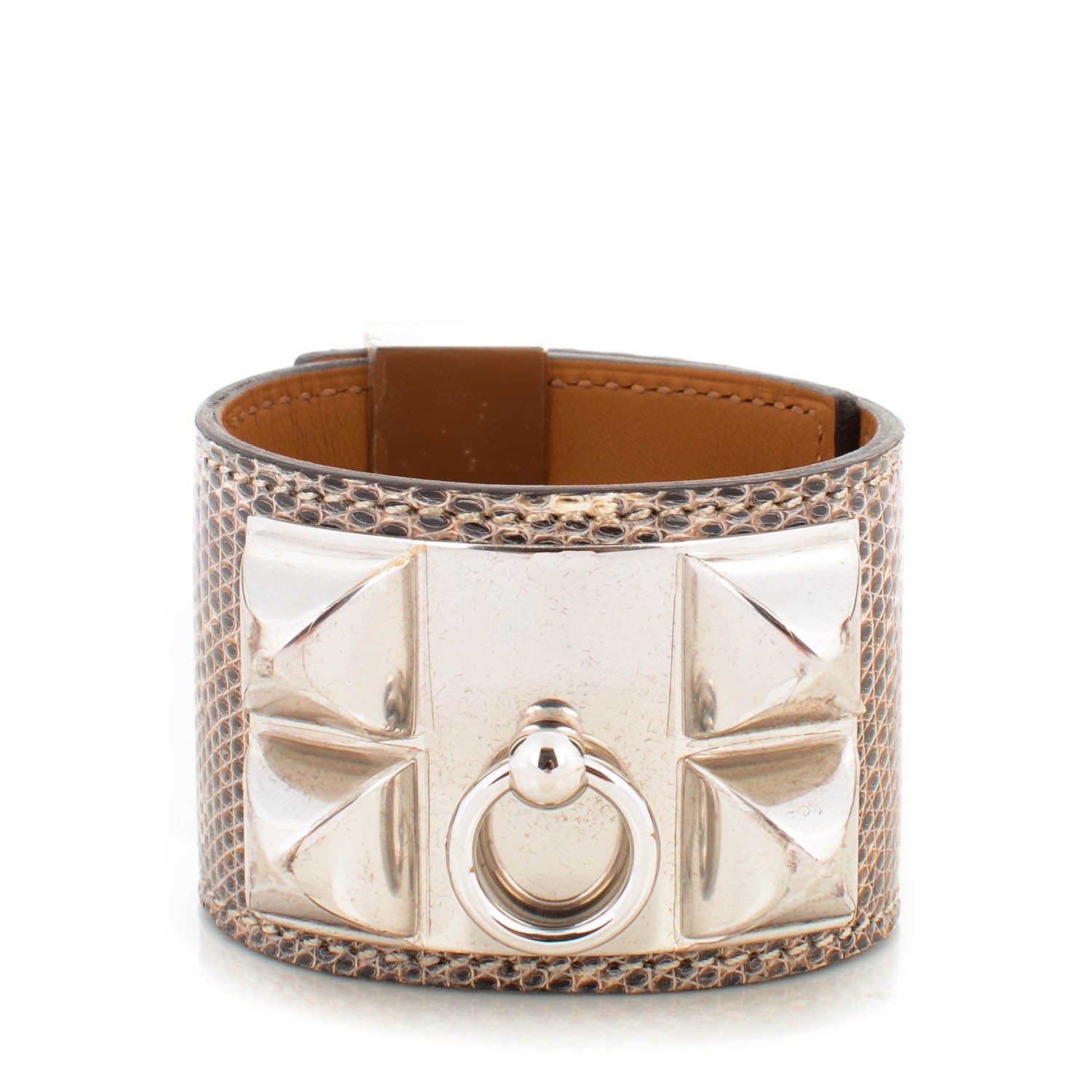 Hermes Lizard Collier De Chien CDC Bracelet S Ombre 1 of 7
