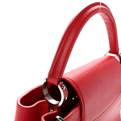 Louis Vuitton Taurillon Capucines PM Rubis 10 of 12
