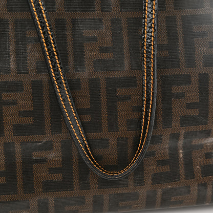 Fendi Zucca Spalmati Matrioska Small Roll Tote Tobacco Black 12 of 18