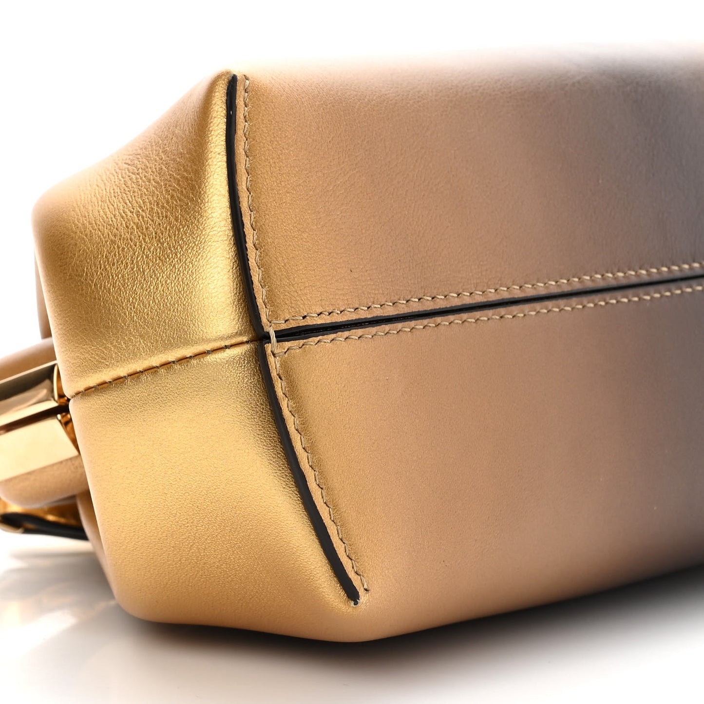 Shiny Nappa Small Fendi First Caramello