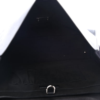 Givenchy Calfskin Crocodile Embossed Large Shark Lock Satchel Black 4 of 4