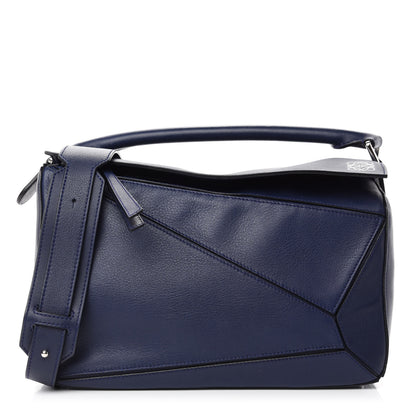 Loewe Calfskin Medium Puzzle Bag Marine 1 of 10