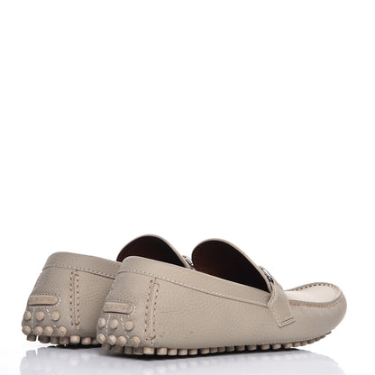 Louis Vuitton Mens Calfskin Hockenheim Moccasin Loafers 11 Beige 4 of 12
