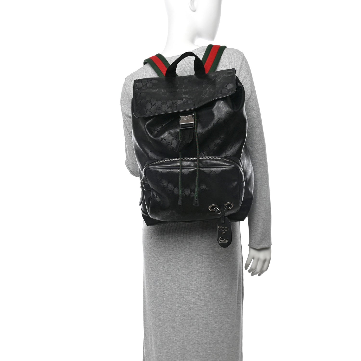 Gucci Imprime Monogram Web 500 Backpack Black 2 of 13