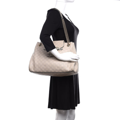 Gucci Guccissima Signature Medium Emily Shoulder Bag Mystic White 2 of 20