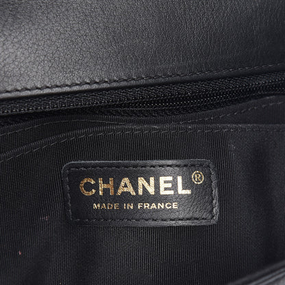 Chanel Calfskin Chevron Quilted Mini Statement Flap Black 5 of 11