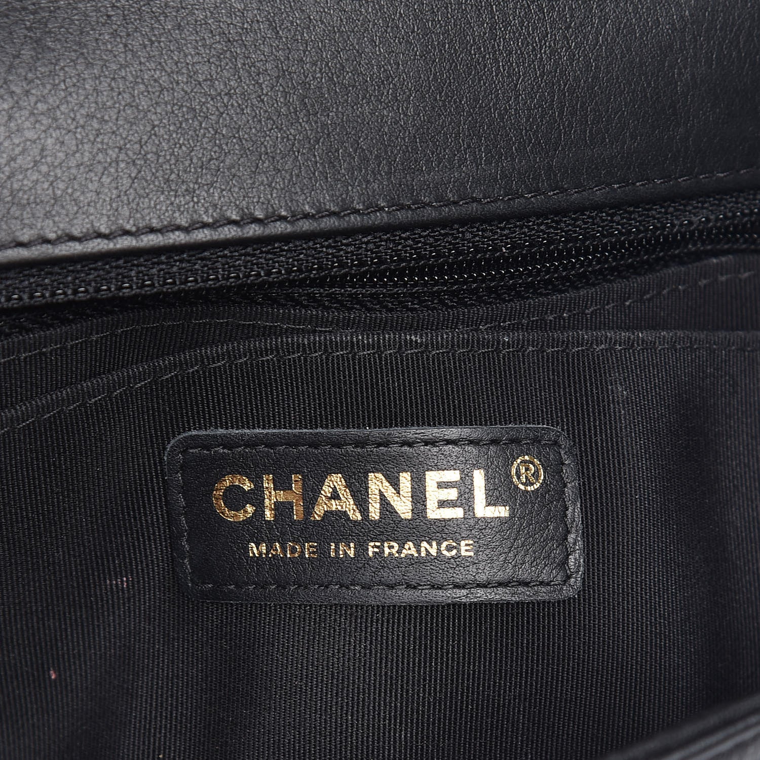 Chanel Calfskin Chevron Quilted Mini Statement Flap Black 6 of 12