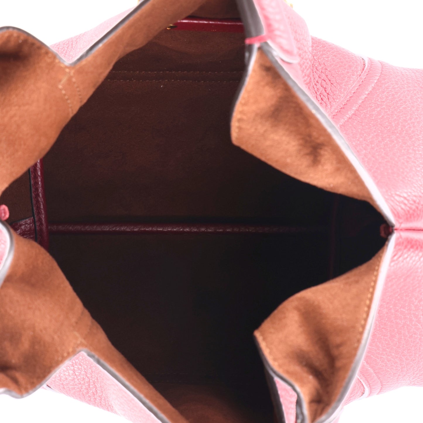 Grained Calfskin Softbit Medium Shoulder Bag Rosso Ancora