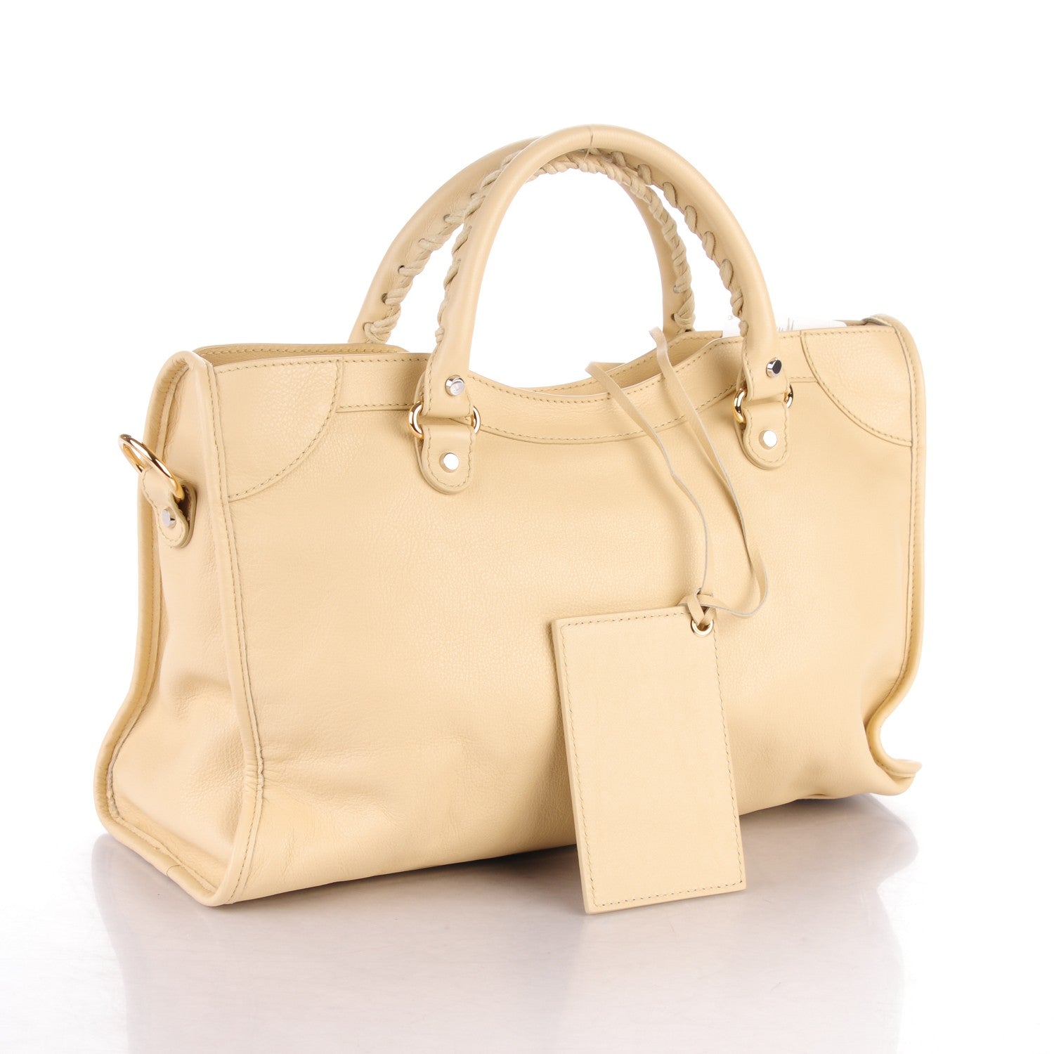 Balenciaga Veau Amp Plate Gold Hardware City Beige Argile 3 of 7