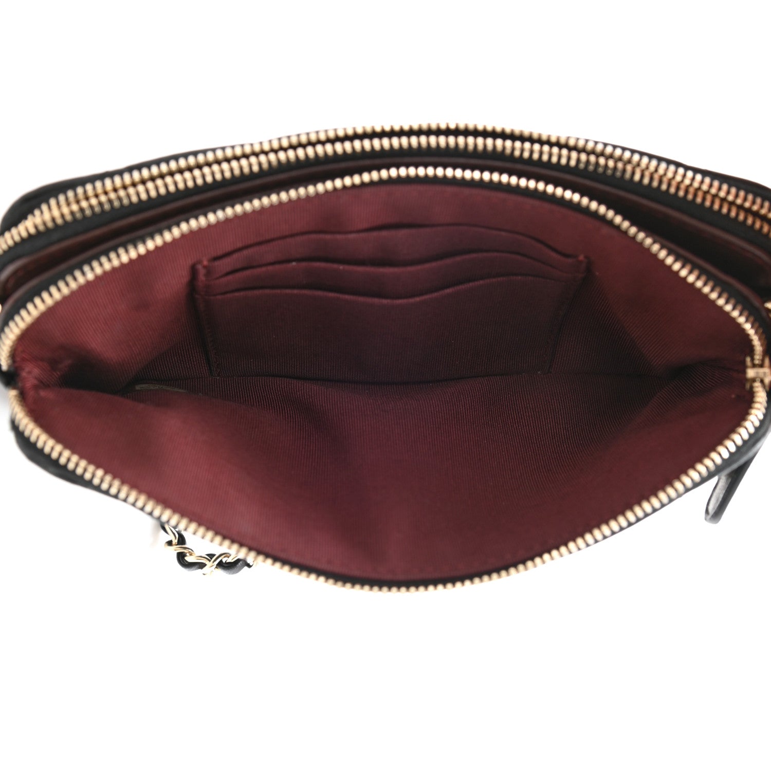 Chanel Lambskin Quilted Small Clutch With Chain Black 5 of 11