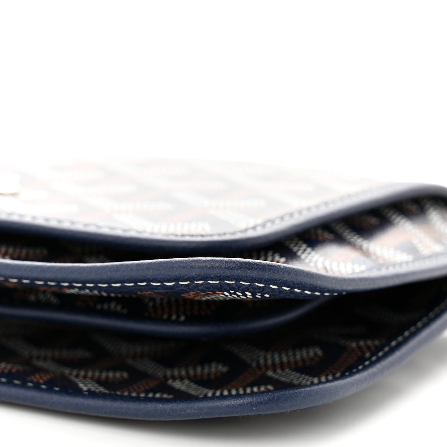 Goyardine Plumet Wallet Clutch Navy