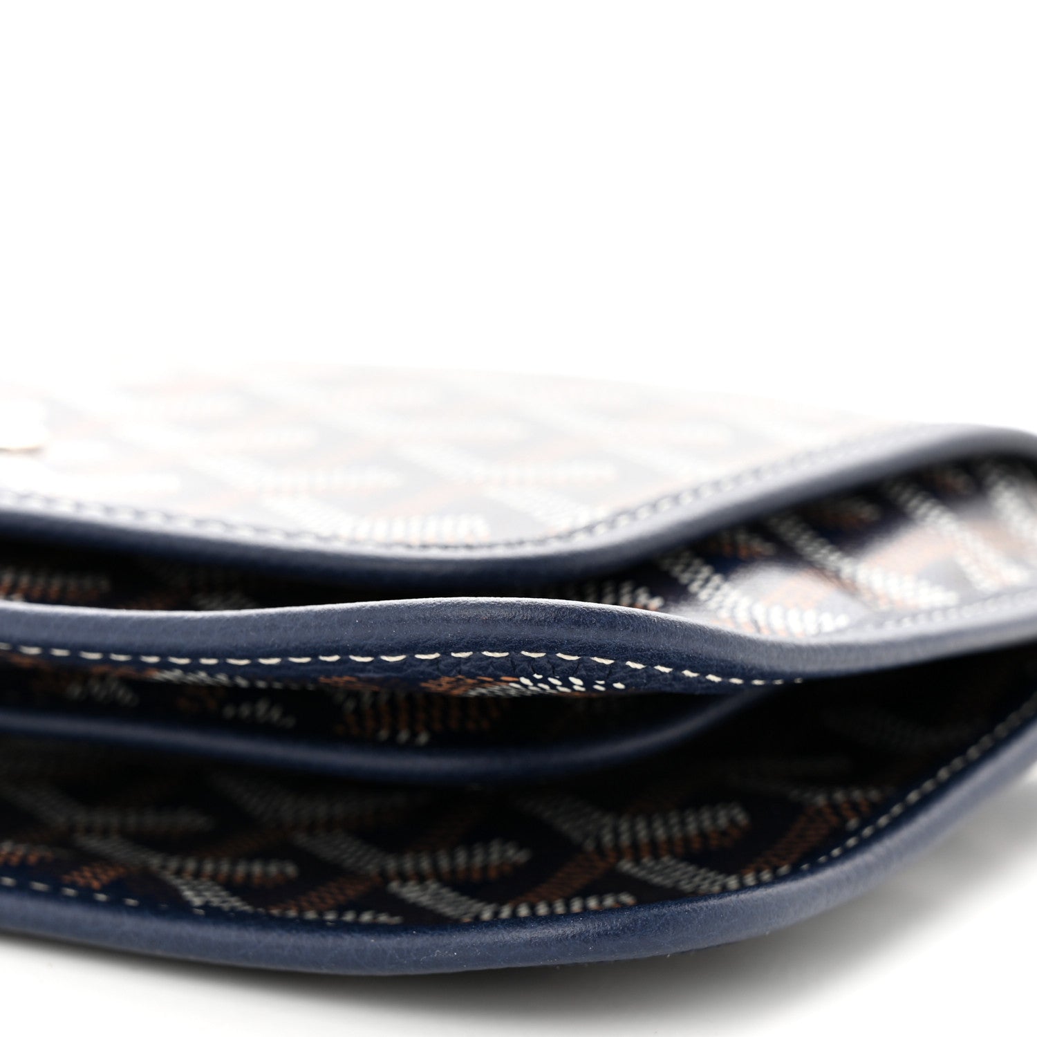 Goyard Goyardine Plumet Wallet Clutch Navy 10 of 11