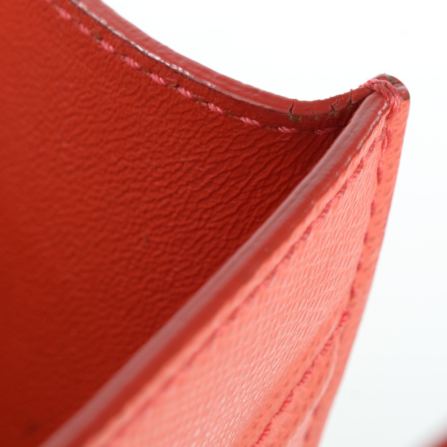 Grained Calfskin Medium Phantom Luggage Coral