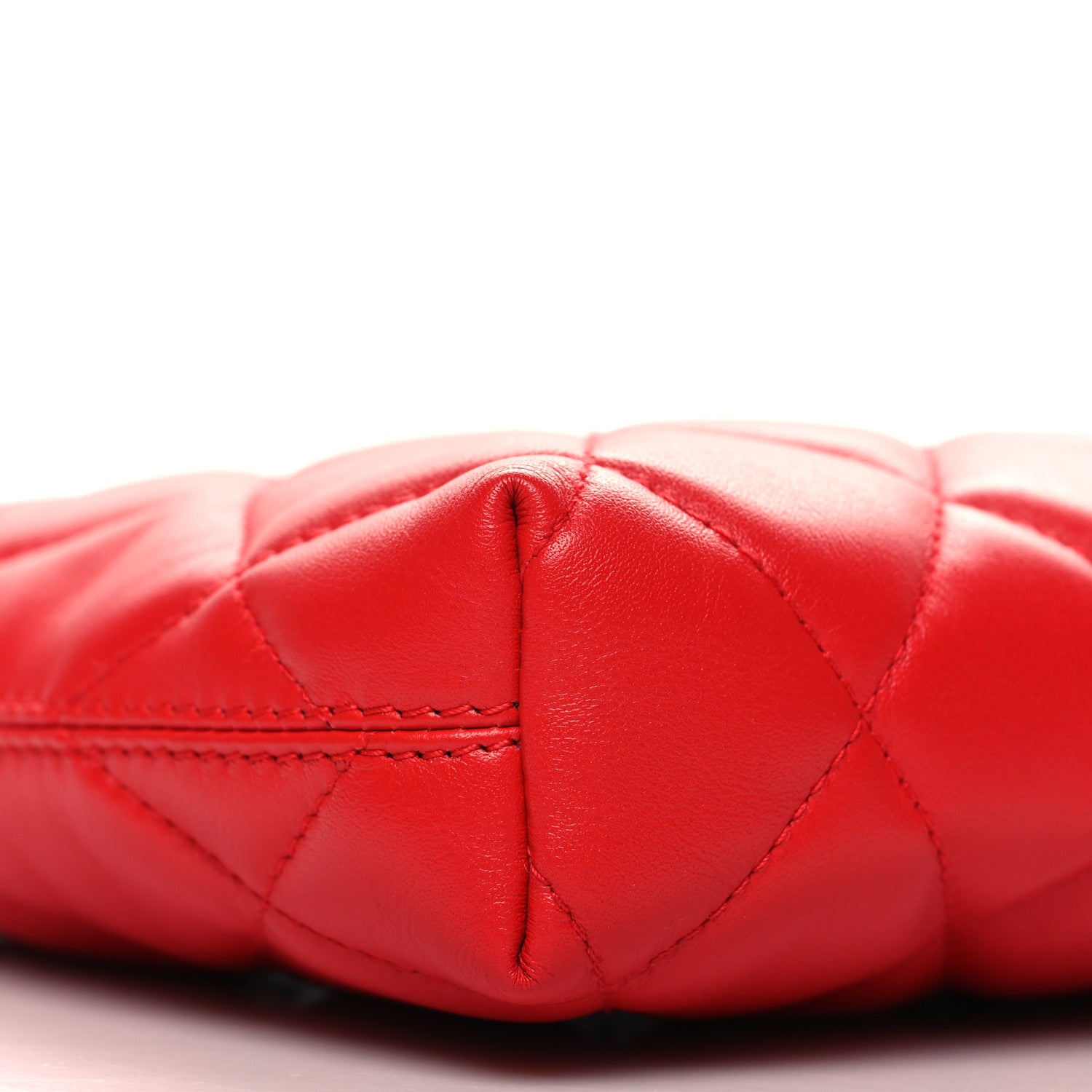 Balenciaga Nappa Calfskin Quilted Touch B Camera Shoulder Bag Bright Red 9 of 10
