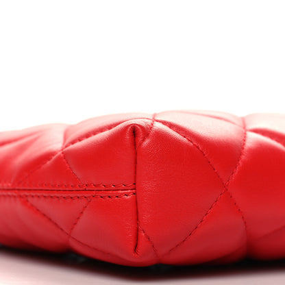 Balenciaga Nappa Calfskin Quilted Touch B Camera Shoulder Bag Bright Red 9 of 10