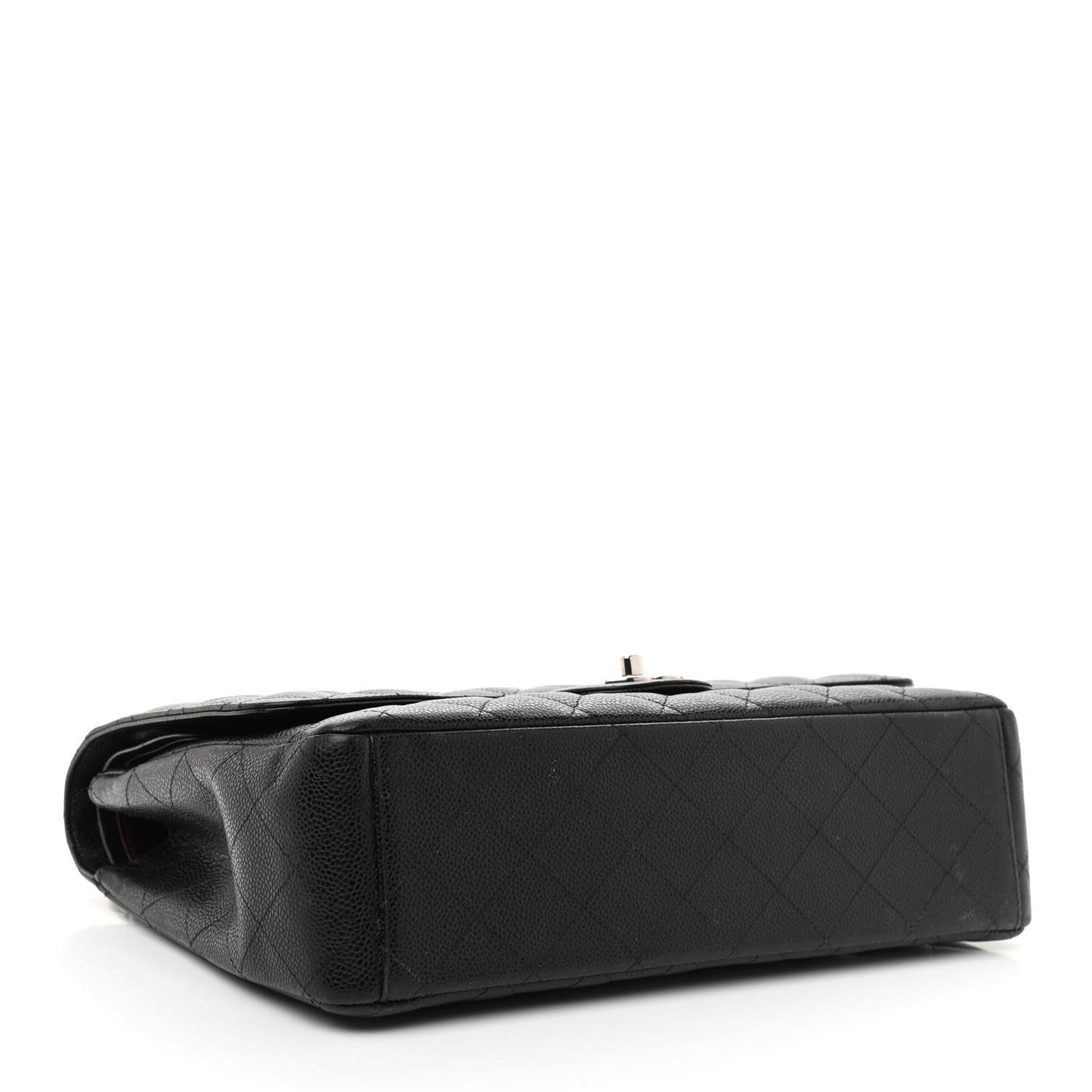 Caviar Quilted Maxi Double Flap Black