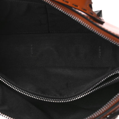 Fendi Vitello King Logo Embossed Medium By The Way Boston Bag Cuoio 5 of 8