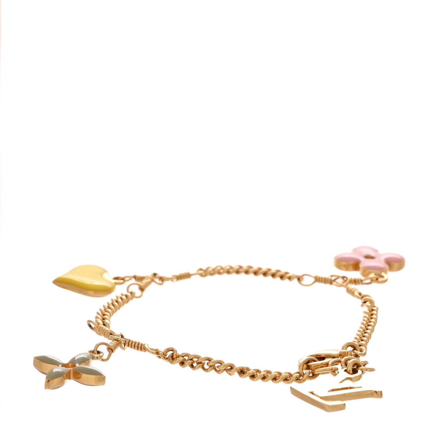 Louis Vuitton Metal Sweet Monogram Charm Bracelet Pastel 3 of 3