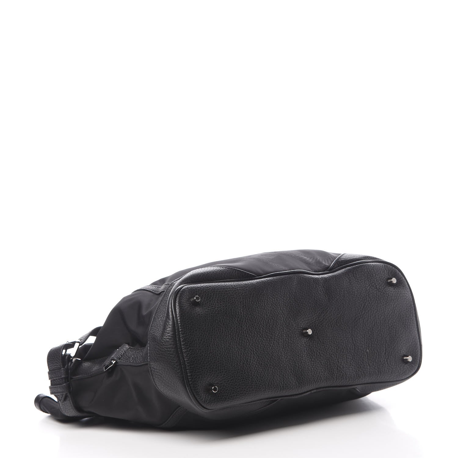Burberry Nylon Calfskin Tote Black 4 of 13