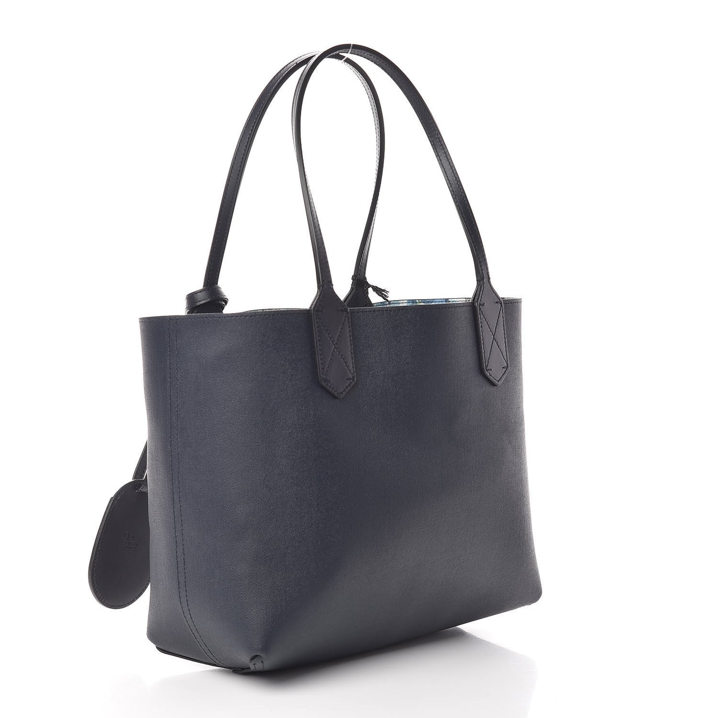 GG Supreme Monogram Blooms Small Reversible Tote Beige Blue Navy