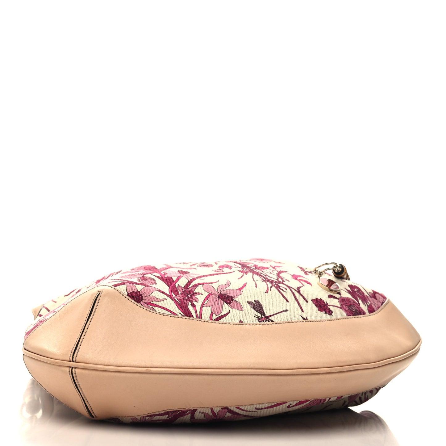Canvas Floral Flora Peggy Bamboo Top Handle Hobo