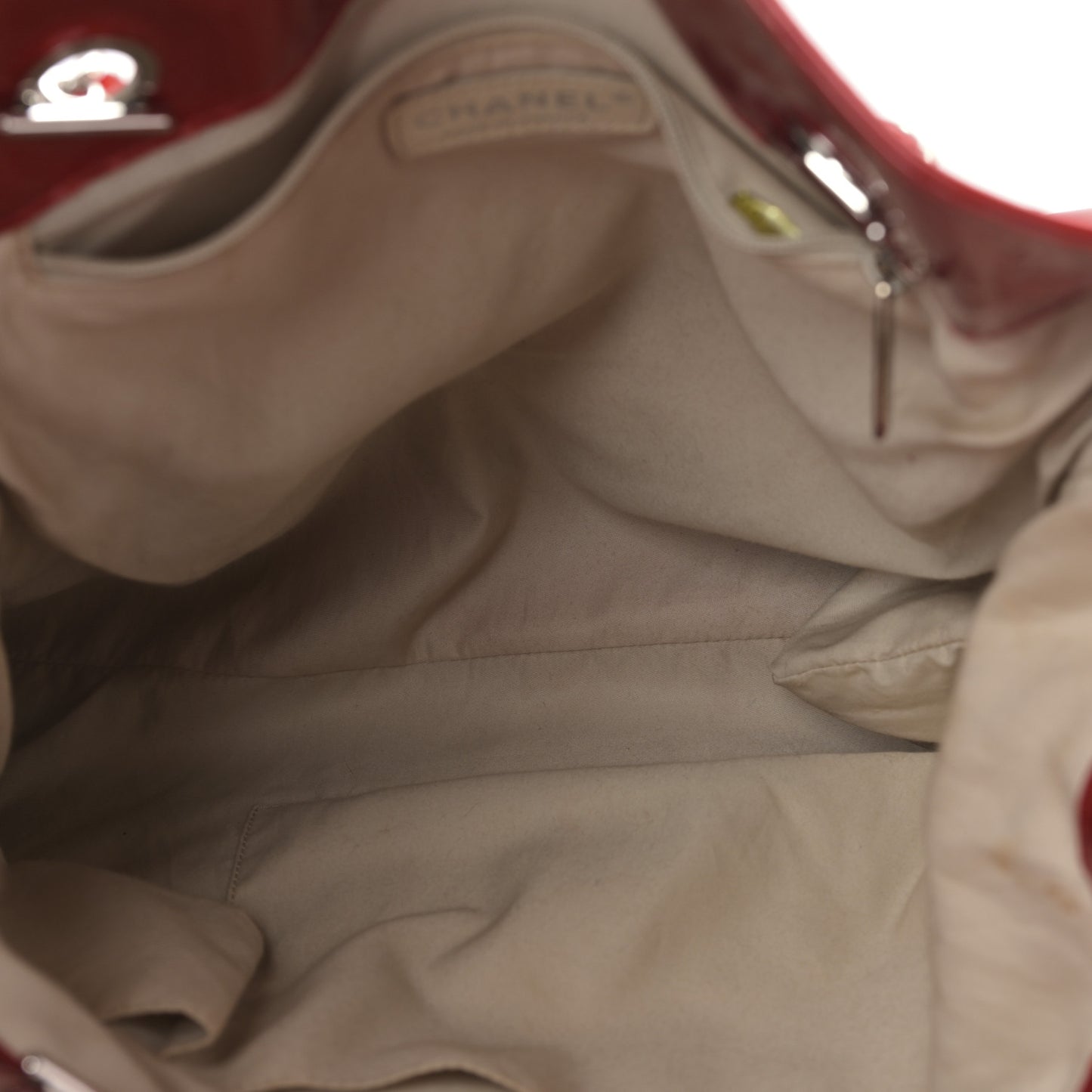 Patent Crystal Strass Bonbons Tote Red