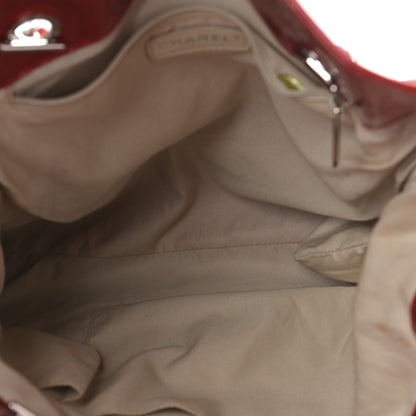 Chanel Patent Crystal Strass Bonbons Tote Red 5 of 9