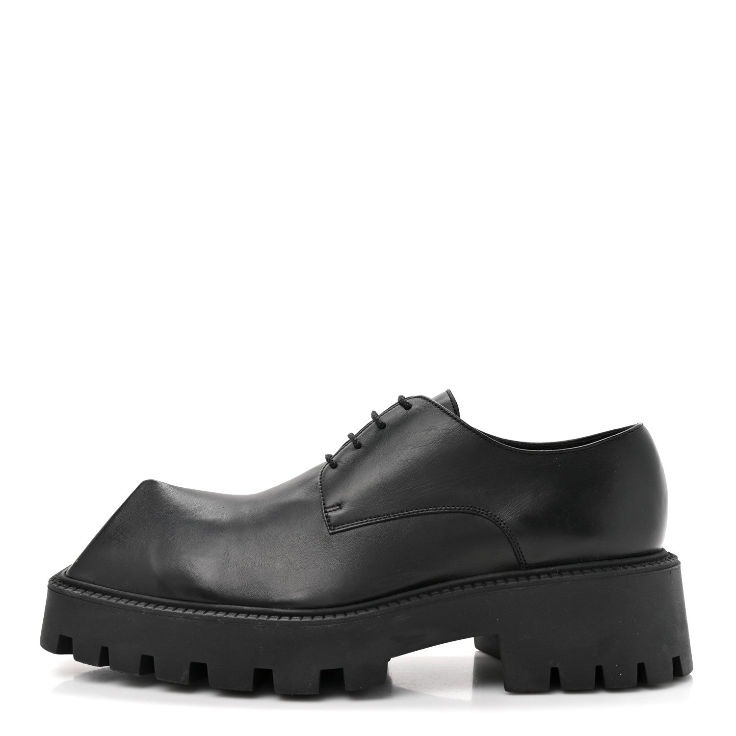 Balenciaga Calfskin Trooper Derby Loafers 39 Black 1 of 9