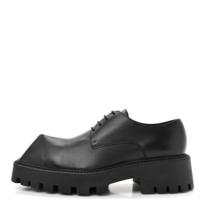 Balenciaga Calfskin Trooper Derby Loafers 39 Black 1 of 9