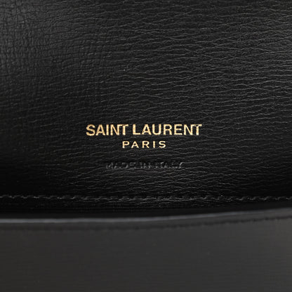 Saint Laurent Smooth Calfskin Monogram Phone Holder Crossbody Black 6 of 9