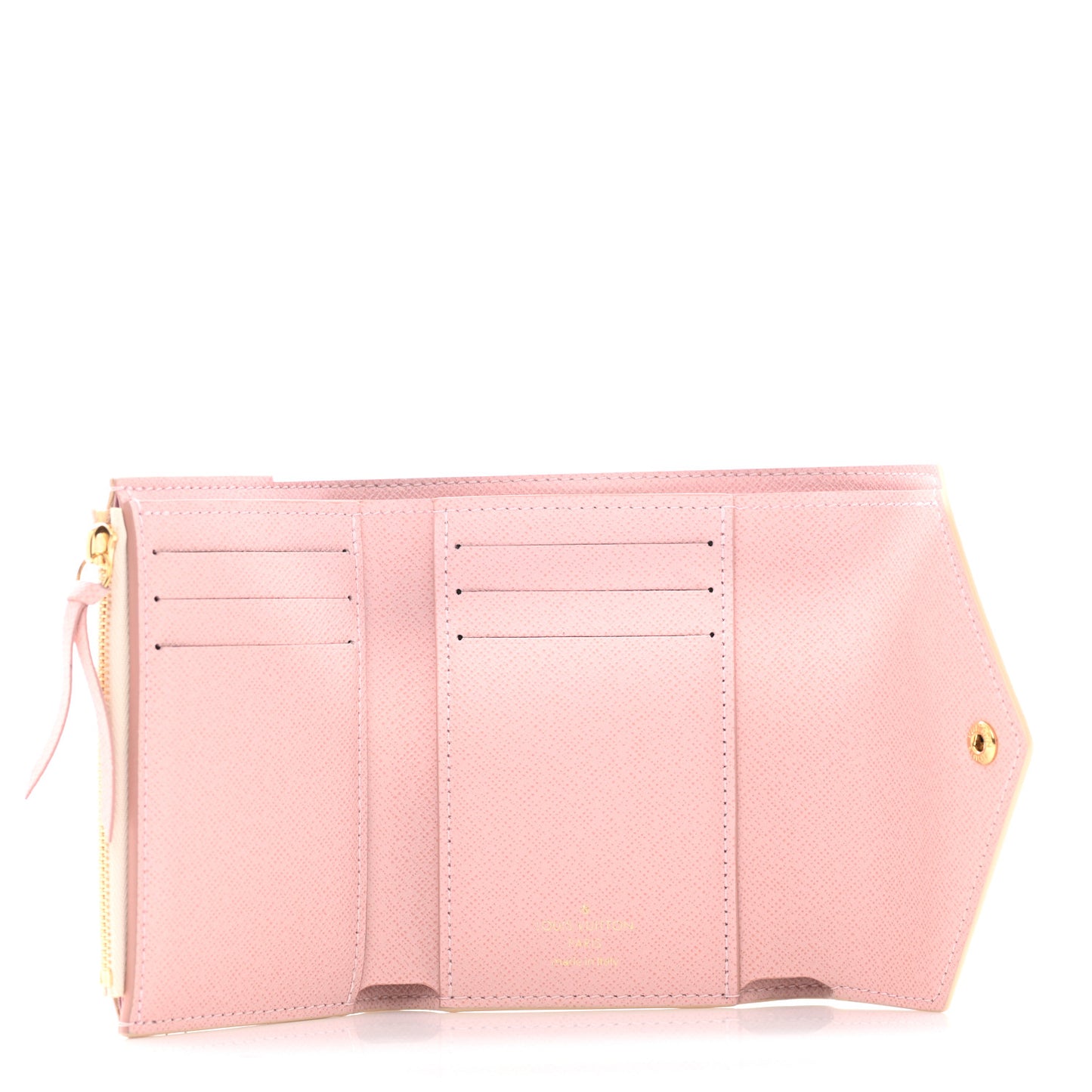 Damier Azur Victorine Wallet Rose Ballerine