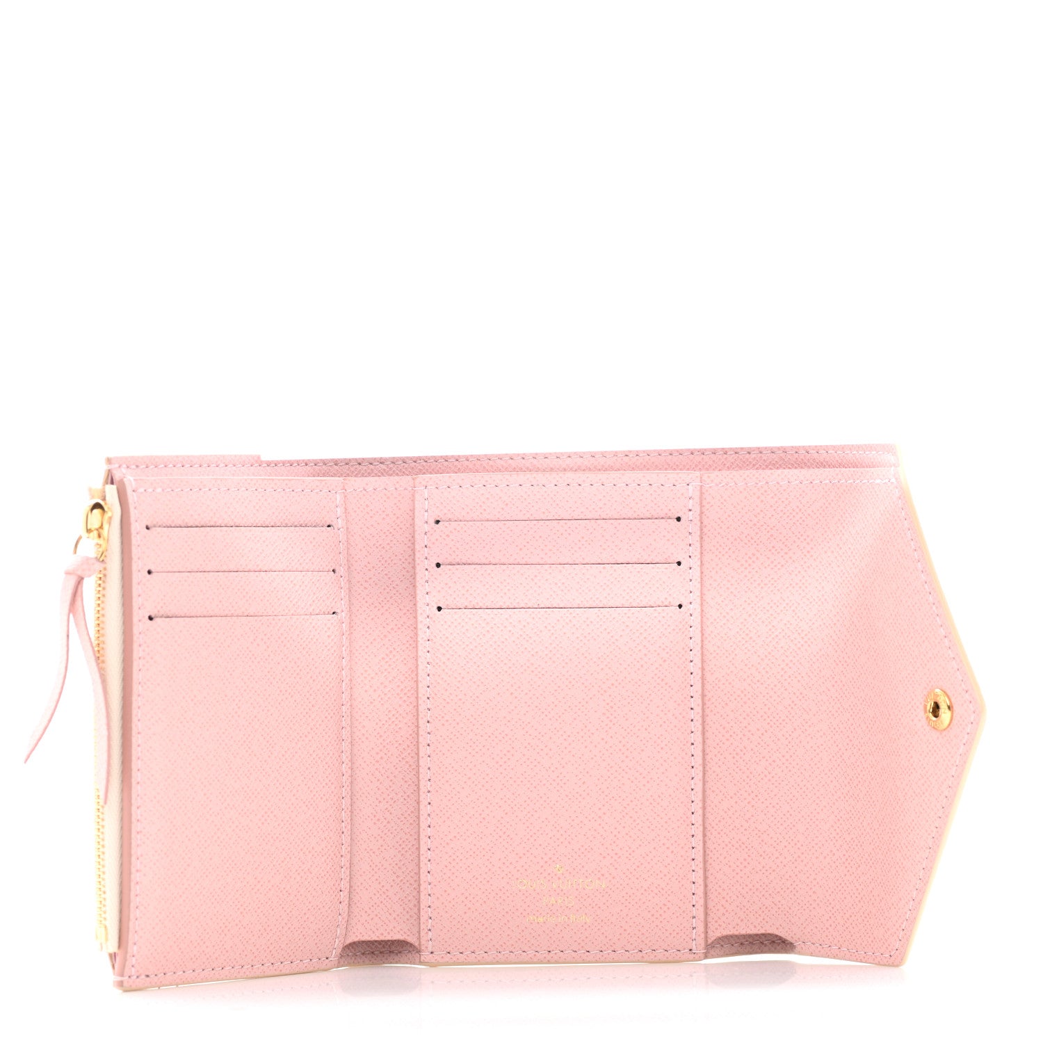 Louis Vuitton Damier Azur Victorine Wallet Rose Ballerine 4 of 6