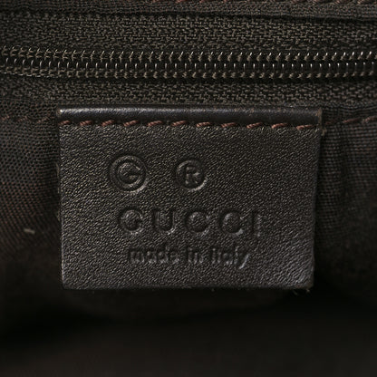 Gucci Monogram Medium Abbey Convertible Tote Dark Brown 6 of 14