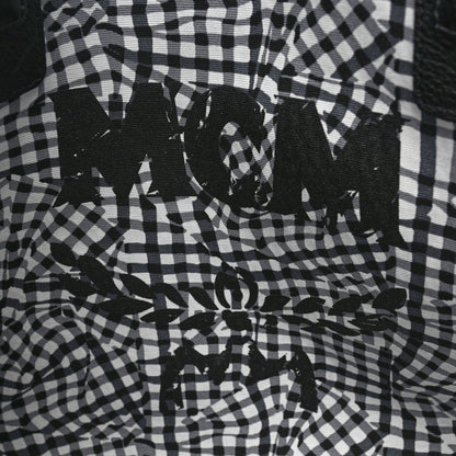 MCM Visetos Medium Liz Reversible Shopper Tote Black 11 of 16