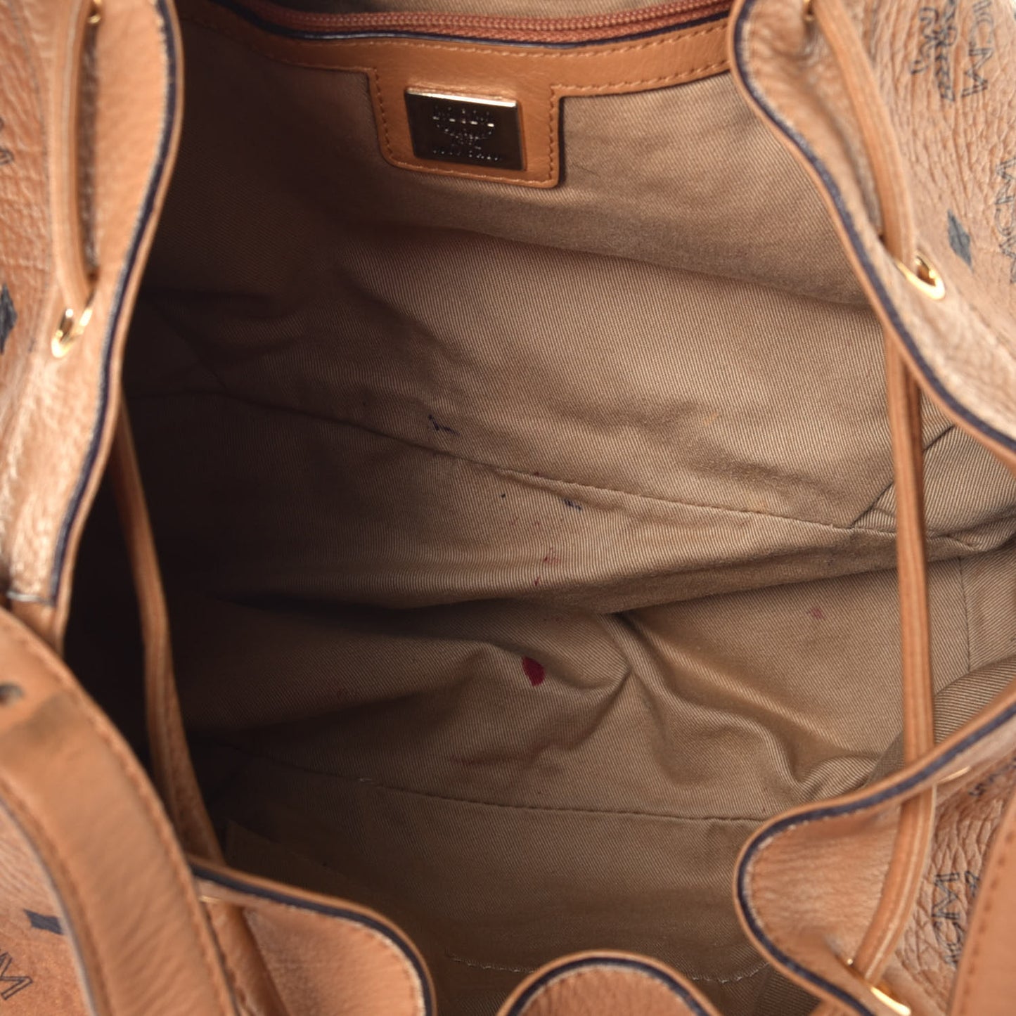 Visetos Essential Drawstring Bucket Bag Cognac