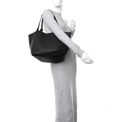 The Row Grained Calfskin Park Tote Three Black 2 of 10