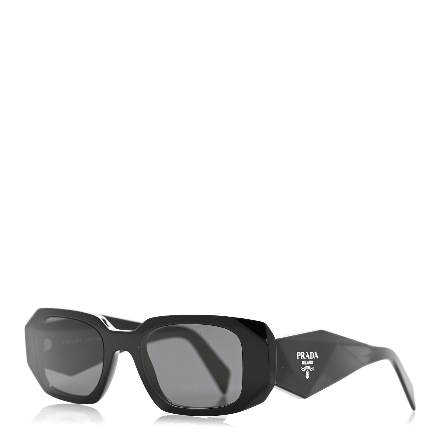 Prada Acetate Symbole Sunglasses SPR 17W Black 1 of 9