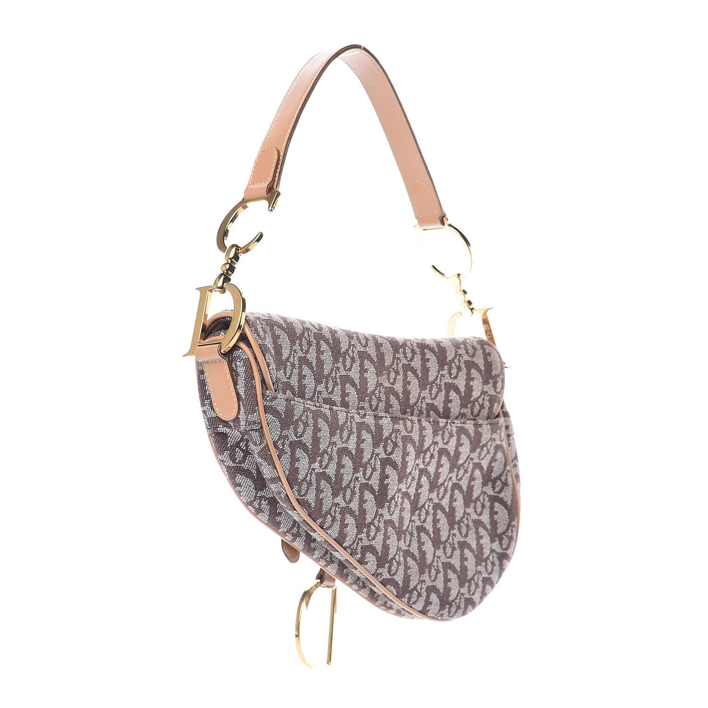 Monogram Saddle Bag Beige