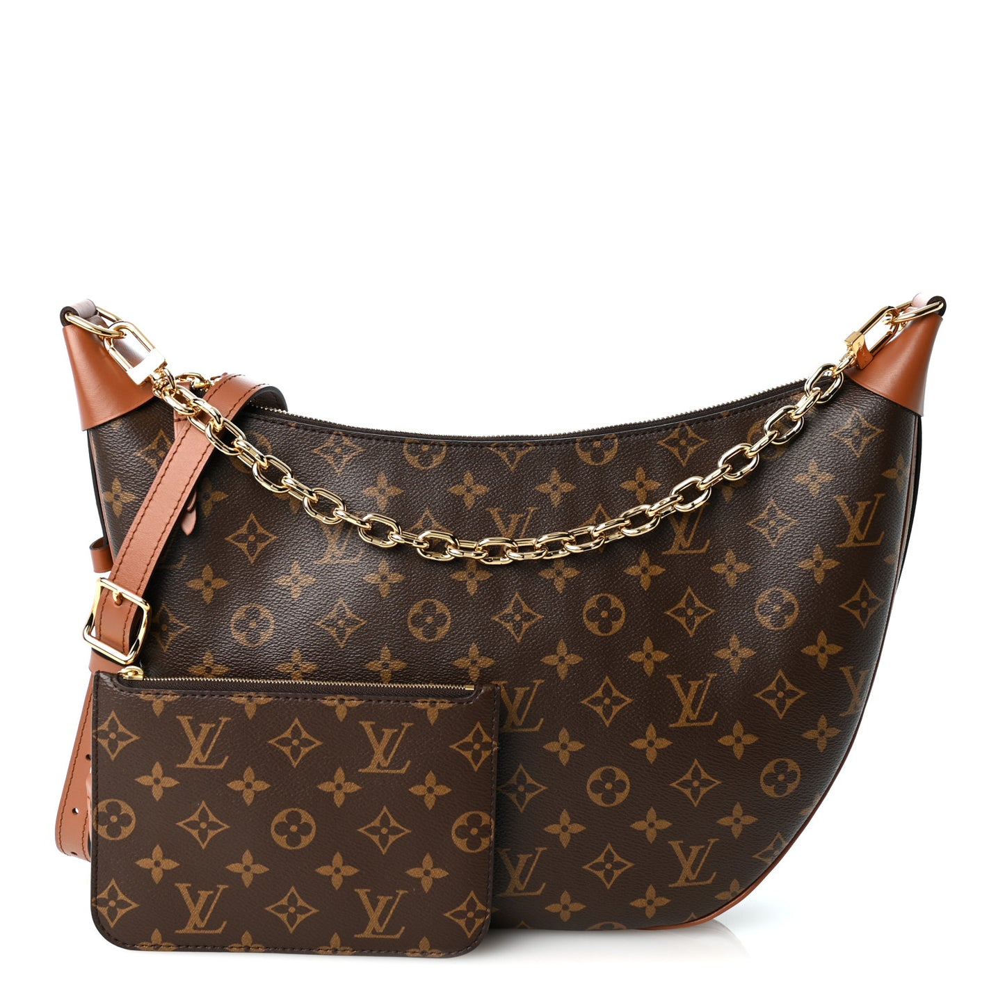 Reverse Monogram Loop Hobo