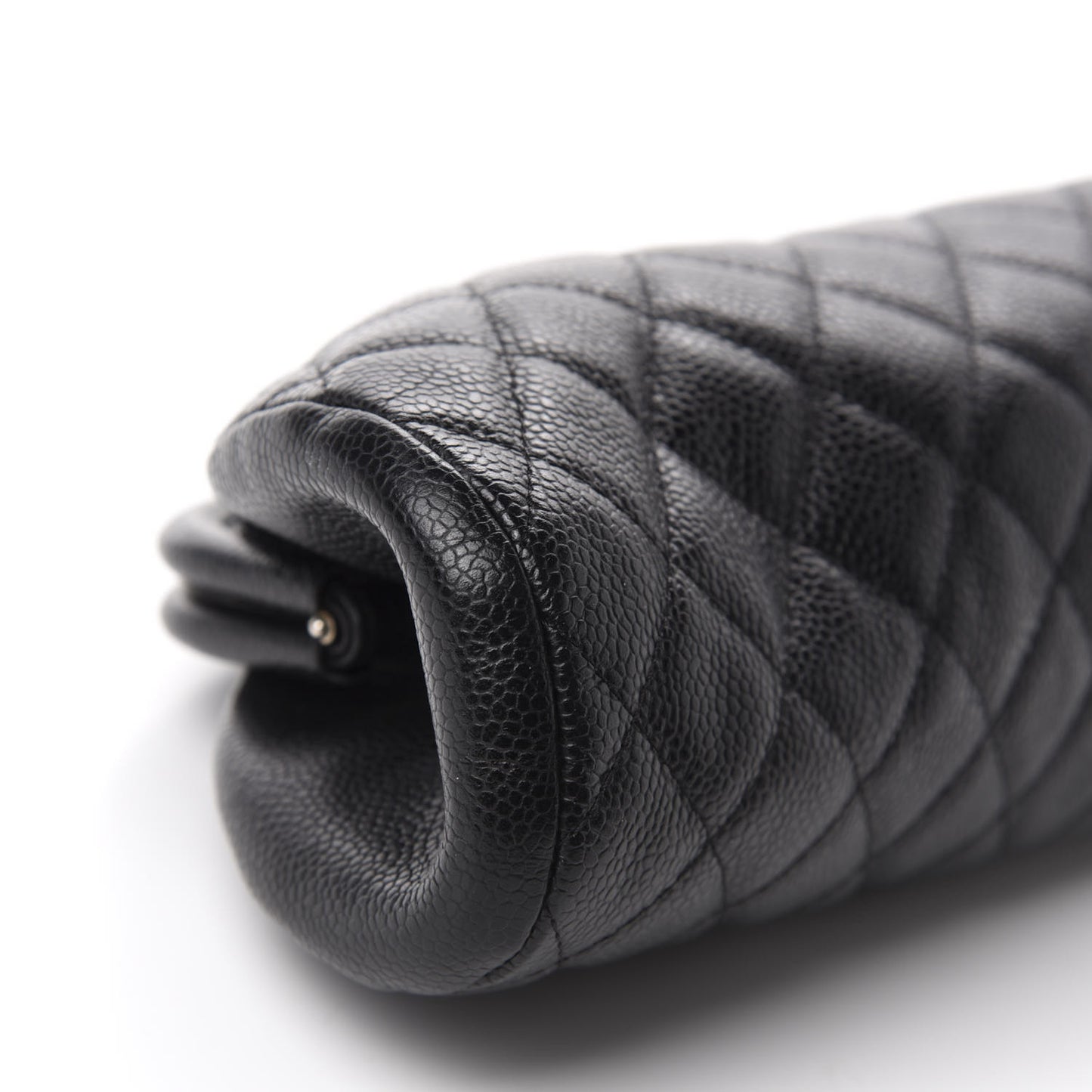 Caviar Quilted Timeless Clutch Black